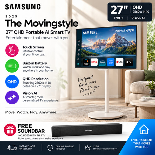 Samsung movingstyle qhd - 27",