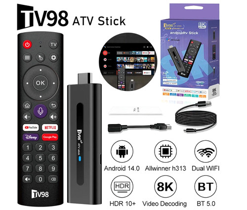 Tv98 stick android 2 4g - android, 2.4g
