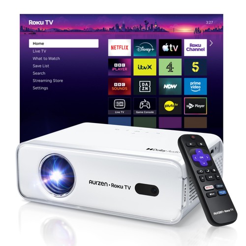 Aurzen roku smart projector - tv,