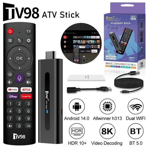 Tv98 stick android 2 - tv, 2.4g